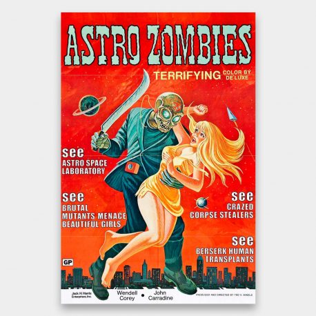 Vintagejuliste Elokuvat Astro Zombies 42×63-1