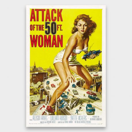 Vintagejuliste Elokuvat Attack of 50ft Woman 42×64-2