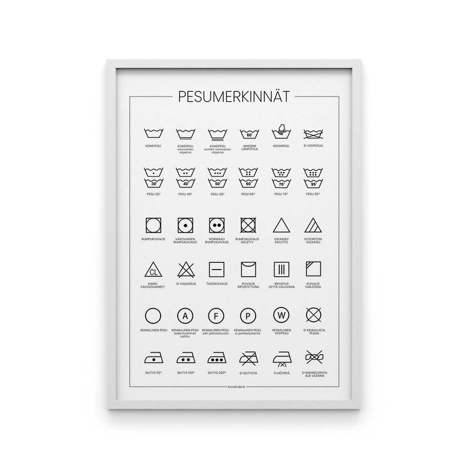 Juliste Pesumerkinn t vaalea KonstFabrik
