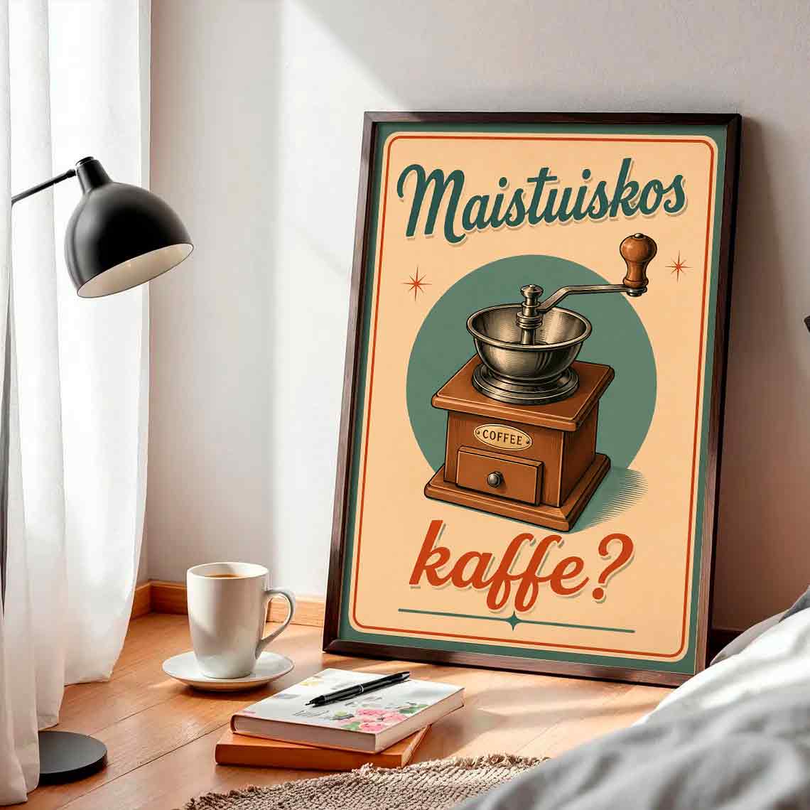 Juliste juomat maistuiskos kaffe LÖ 40×55 50×70-2aa