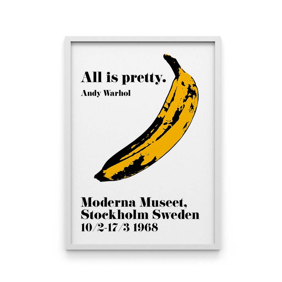 Juliste Andy Warhol All is pretty banana 50×70 cm-2