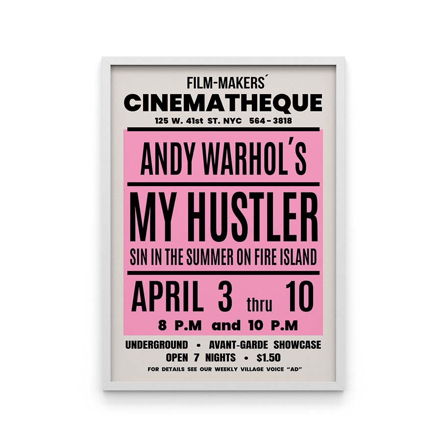 Juliste Andy Warhol My Hustler 70×100-6