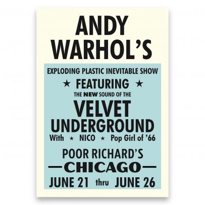 Juliste Andy Warhol - The Velvet Underground with Nico and Pop Girl of ´66