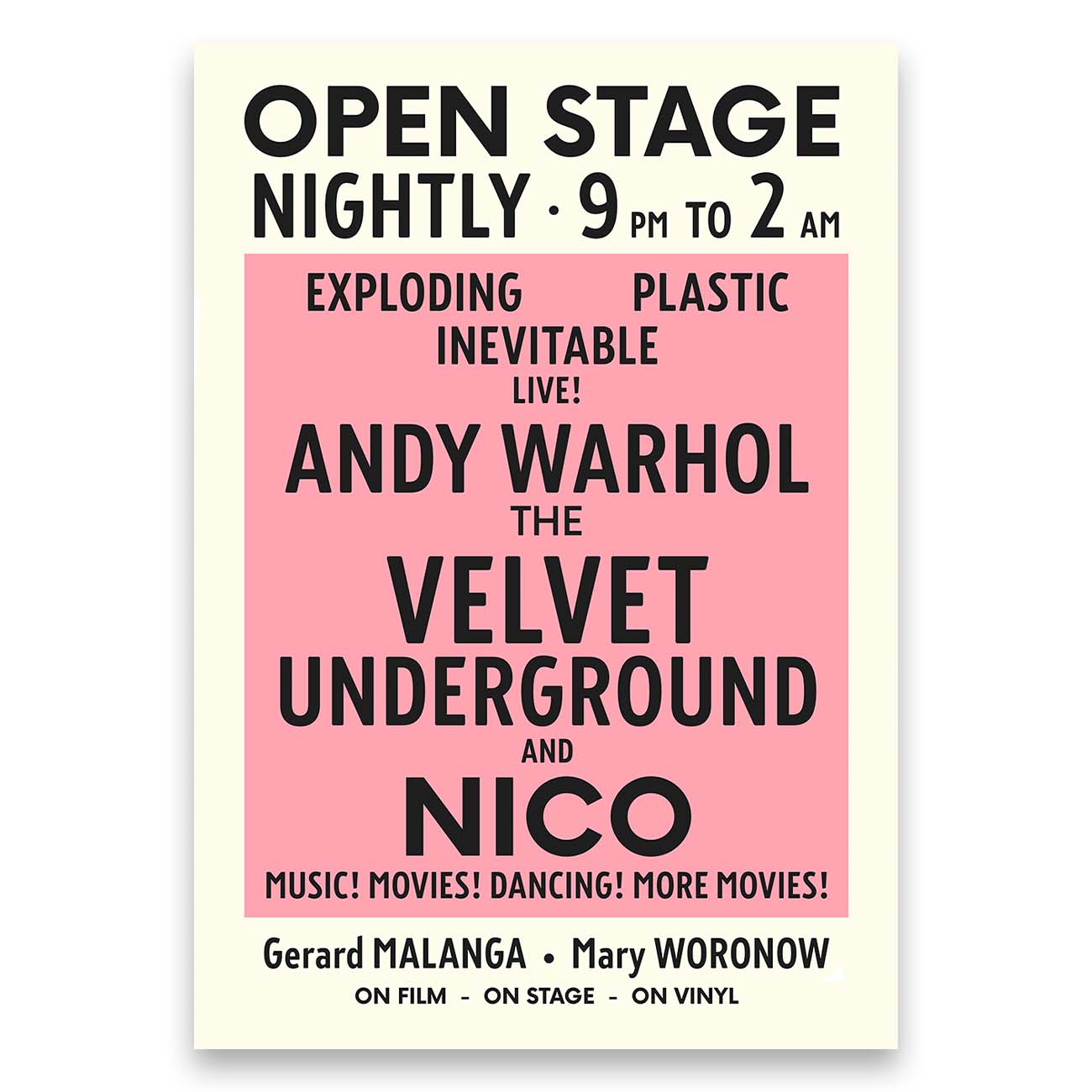 Juliste Andy Warhol Velvet Underground 2 70×100-3