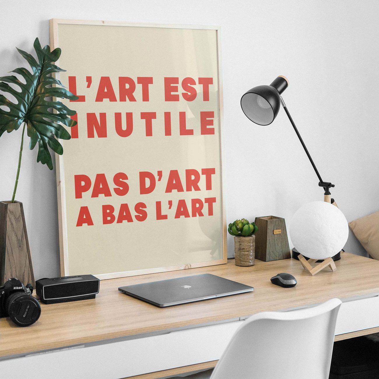 Juliste Le Art C Est Inutile 70×100-4
