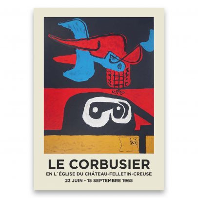 Juliste Le Corbusier - L´Église du Cháteau-Felletin-Creuse