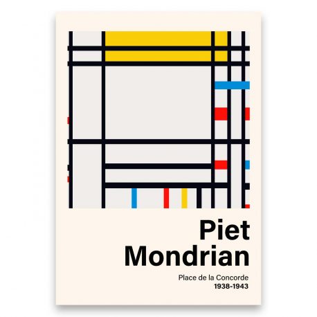 Juliste Mondrian Place de la Concorde 50×70-4