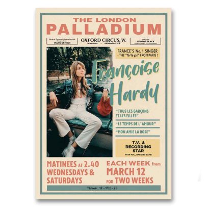 Juliste Francoise Hardy - The London Palladium