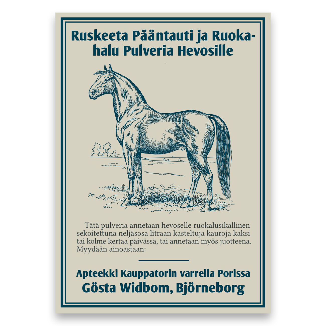 Juliste – Retro – Pääntautipulveri-3