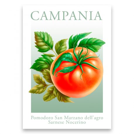 Juliste – Tekstit – Keittiö ruoka ja juomat – Campania-2