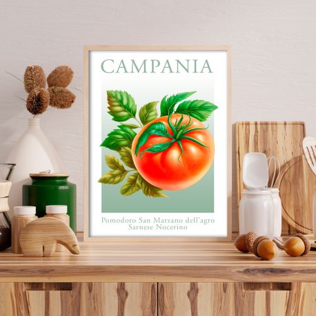 Juliste – Tekstit – Keittiö ruoka ja juomat – Campania-4