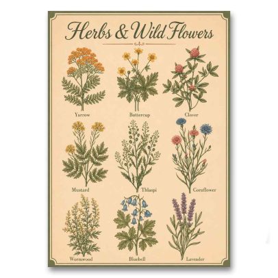 Juliste Herbs &amp; Wild Flowers