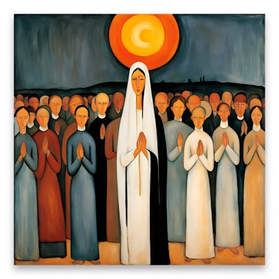 Canvastaulu - Rukoushetki