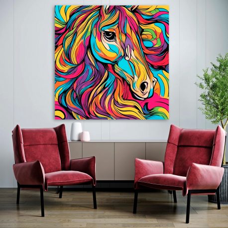 Canvastaulu hevonen 22 70×70 80×80 cm-3