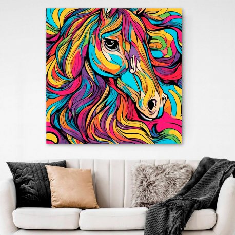 Canvastaulu hevonen 22 70×70 80×80 cm-4