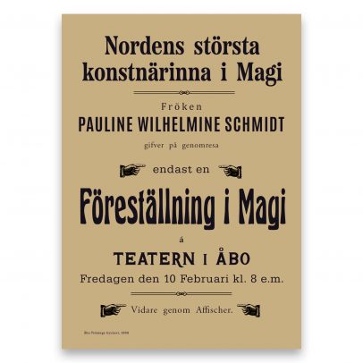 Juliste Nordens största konstnärinna i Magi (1888)