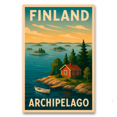 Vintagejuliste Finland Archipelago