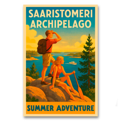 Vintagejuliste Finnish Archipelago Summer Adventure 2