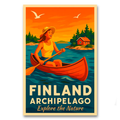 Vintagejuliste Finland Archipelago Explore the Nature