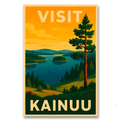 Vintagejuliste Visit Kainuu 2