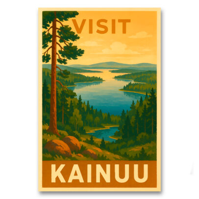 Vintagejuliste Visit Kainuu 1