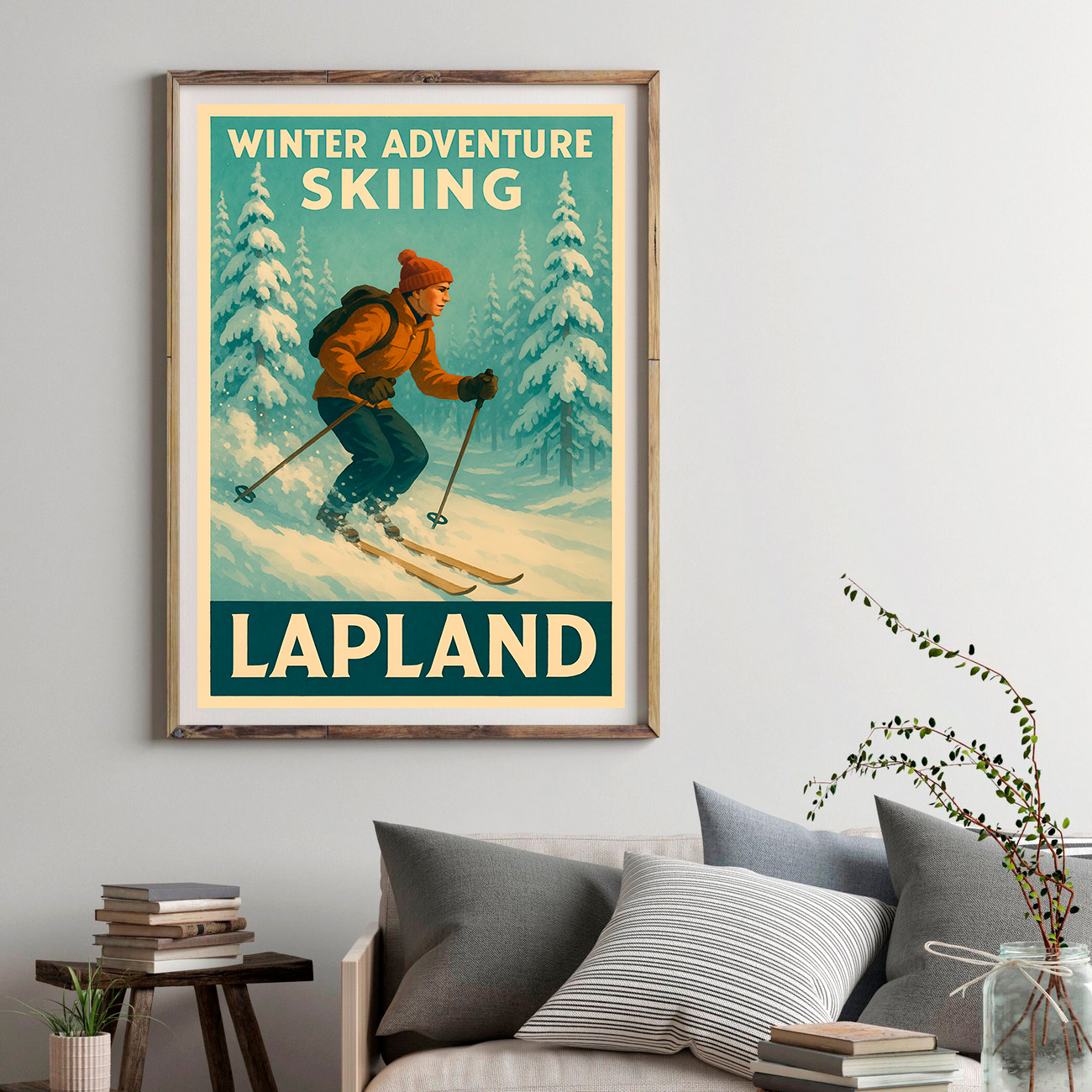 Visit Finland vintage poster Lapland Winter Adventure 1-4