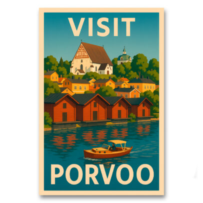 Vintagejuliste Visit Porvoo 3