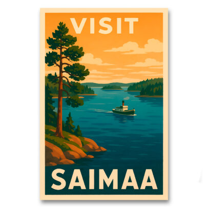 Vintagejuliste Visit Saimaa 3