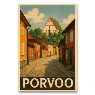 Vintagejuliste Visit Porvoo 4