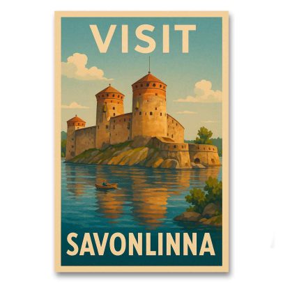 Vintagejuliste Savonlinna
