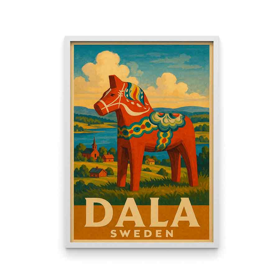 Vintagejuliste Dala Sweden 1 50x75-1aa