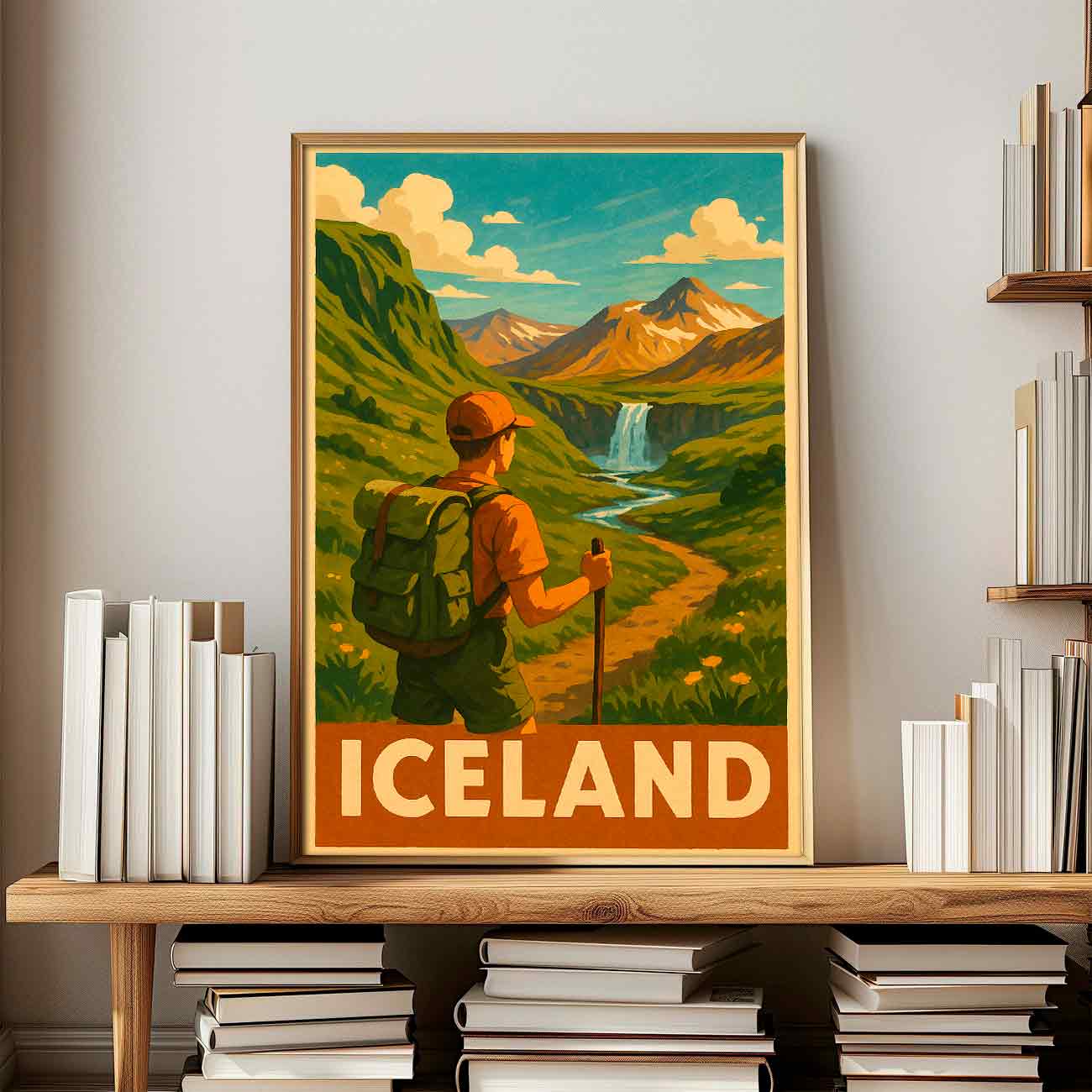 Vintagejuliste Iceland 50×75-2aaa