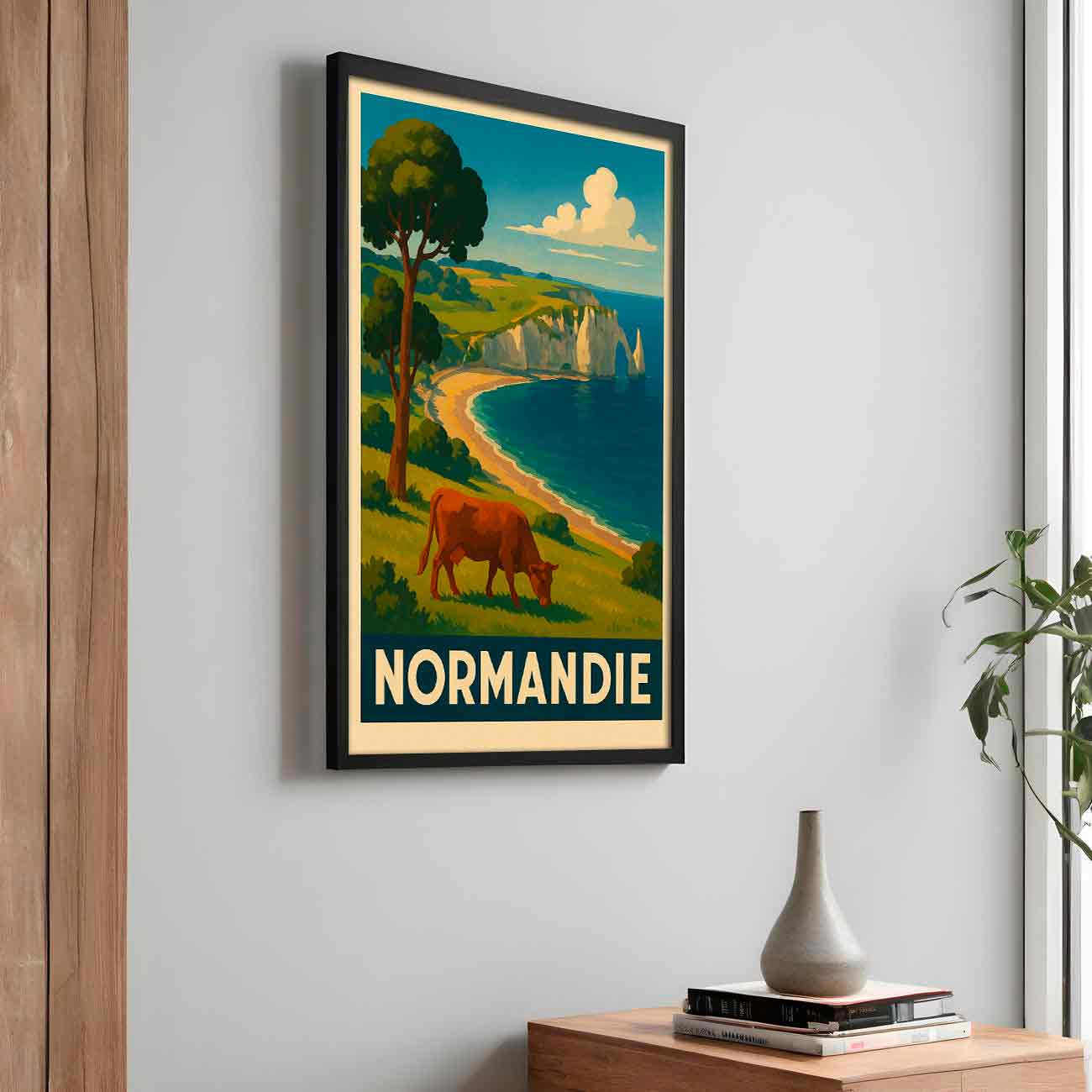 Vintagejuliste Normandie 2 50×75-1aaa