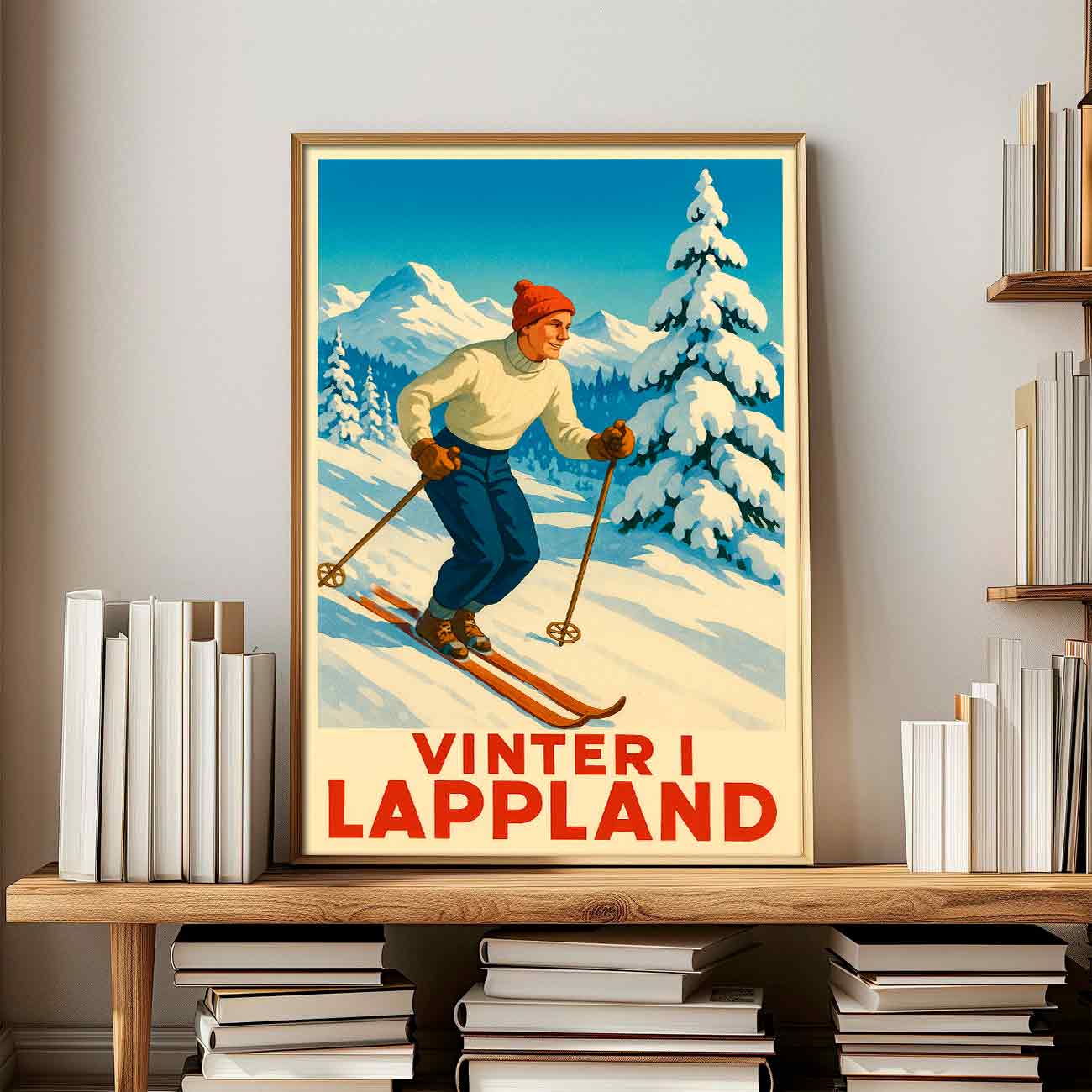 Vintagejuliste Sweden Lappland 3 50×75-2aaa
