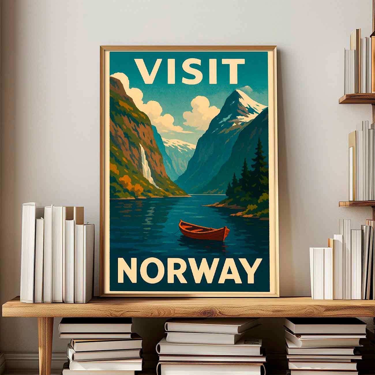 Vintagejuliste Visit Norway 1 50×75-2aaa