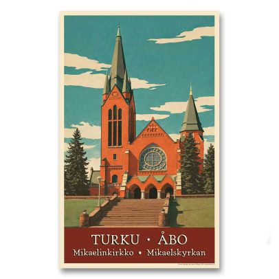 Retrojuliste Mikaelinkirkko Turku