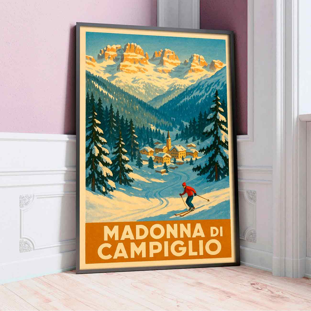 Vintagejuliste Madonna de Campiglio 2 50×75-2aaa