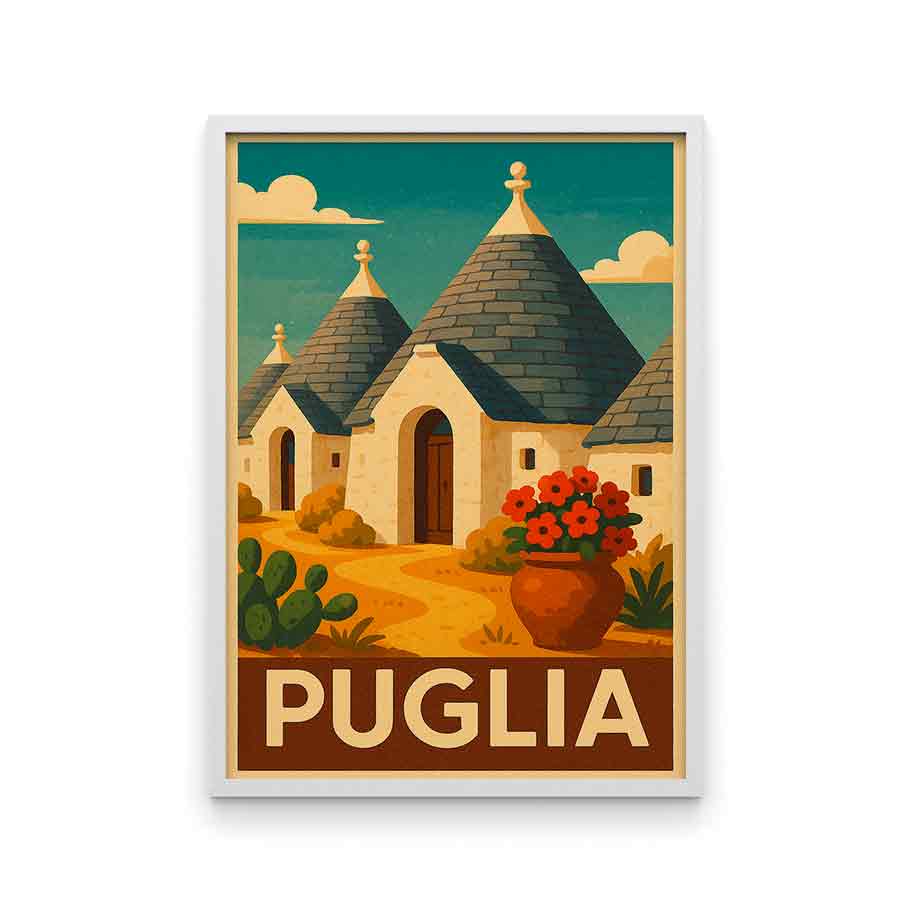 Vintagejuliste Puglia Italia 50×75-2aa