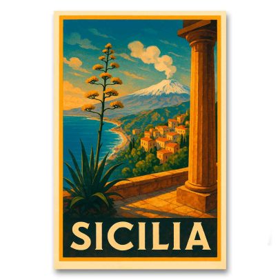 Vintagejuliste Italia - Sicilia 2