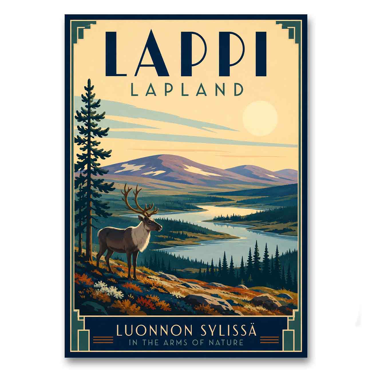 Juliste Lappi Art deco LÖ 50×70 70×100-2a