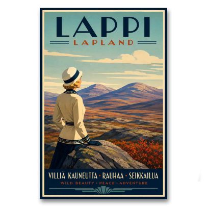 Juliste Lappi - villiä kauneutta, rauhaa, seikkailua