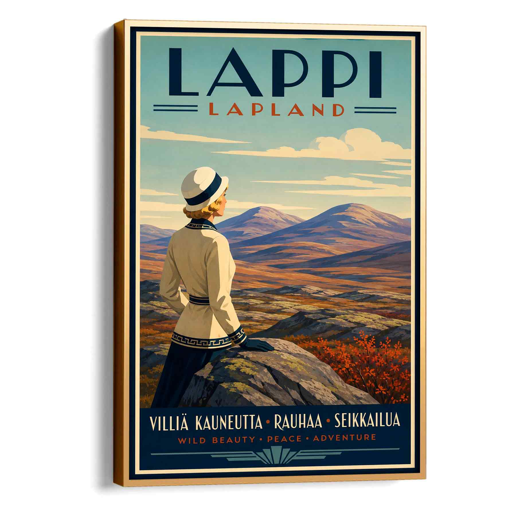 Juliste Lappi Art deco LÖ 50×75 70×105-4aa