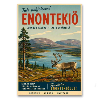 Juliste Enontekiö - Luonnon rauhaa