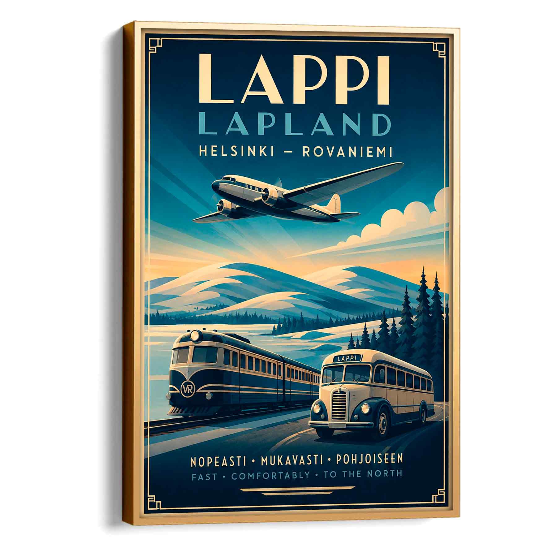 Juliste Lappi Helsinki Rovaniemi LÖ 50×70 70×100-1aa