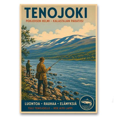 Juliste Tenojoki - Pohjoisen helmi
