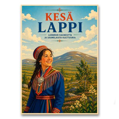 Juliste Kesä Lappi - luonnon kauneutta