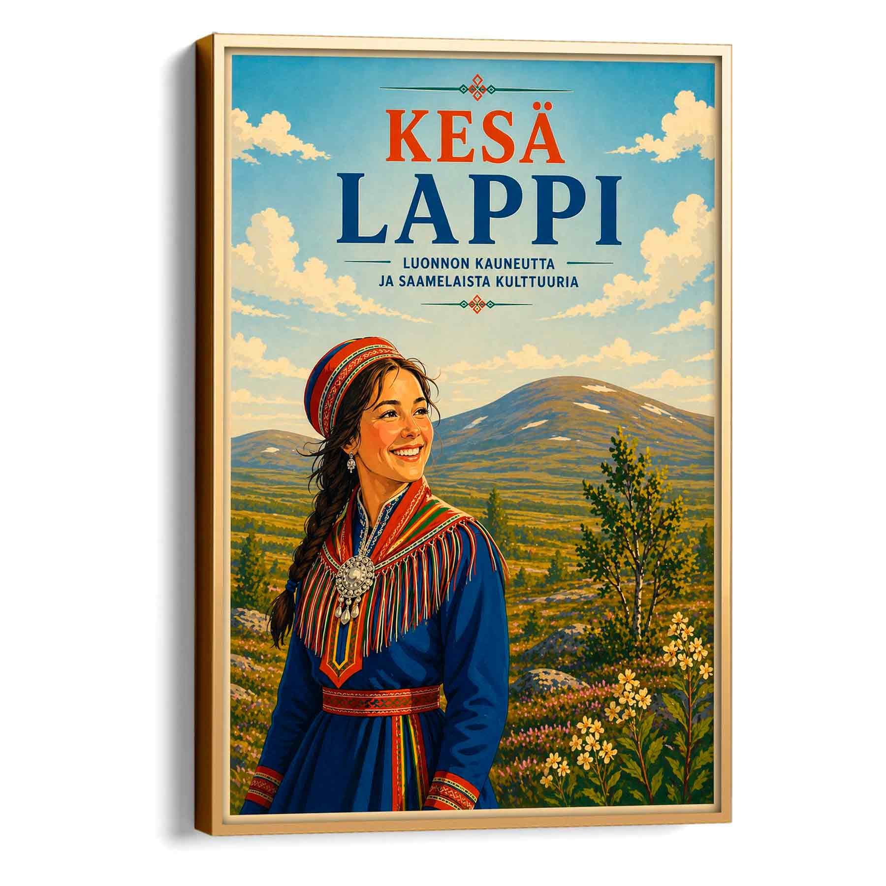 Juliste Lappi kesä Lappi LÖ 50×70 70x100aa