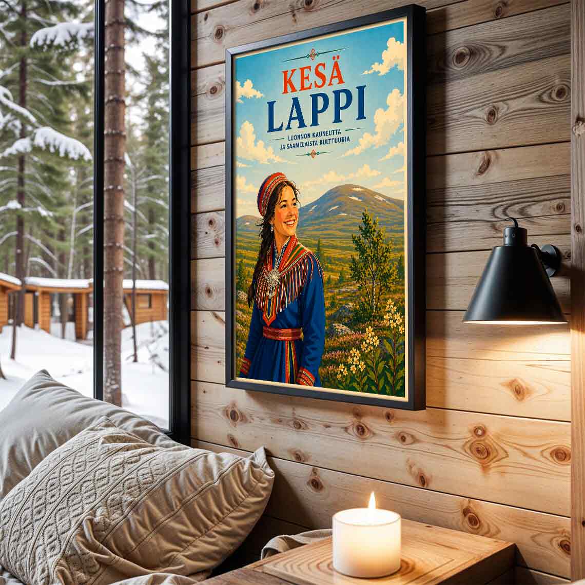 Juliste Lappi kesä Lappi LÖ 50×70 70x100aaa