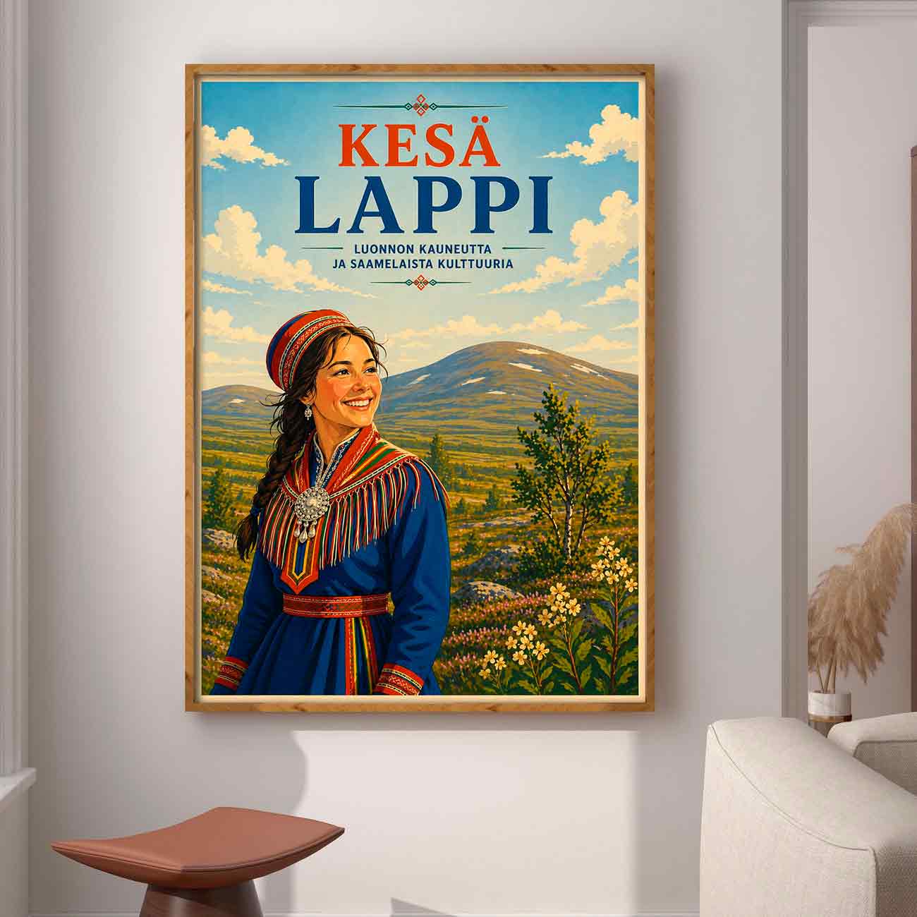 Juliste Lappi kesä Lappi LÖ 50×70 70x100aaaa