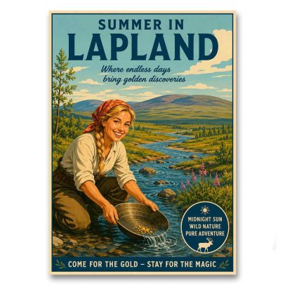Juliste Summer in Lapland - Come for the gold